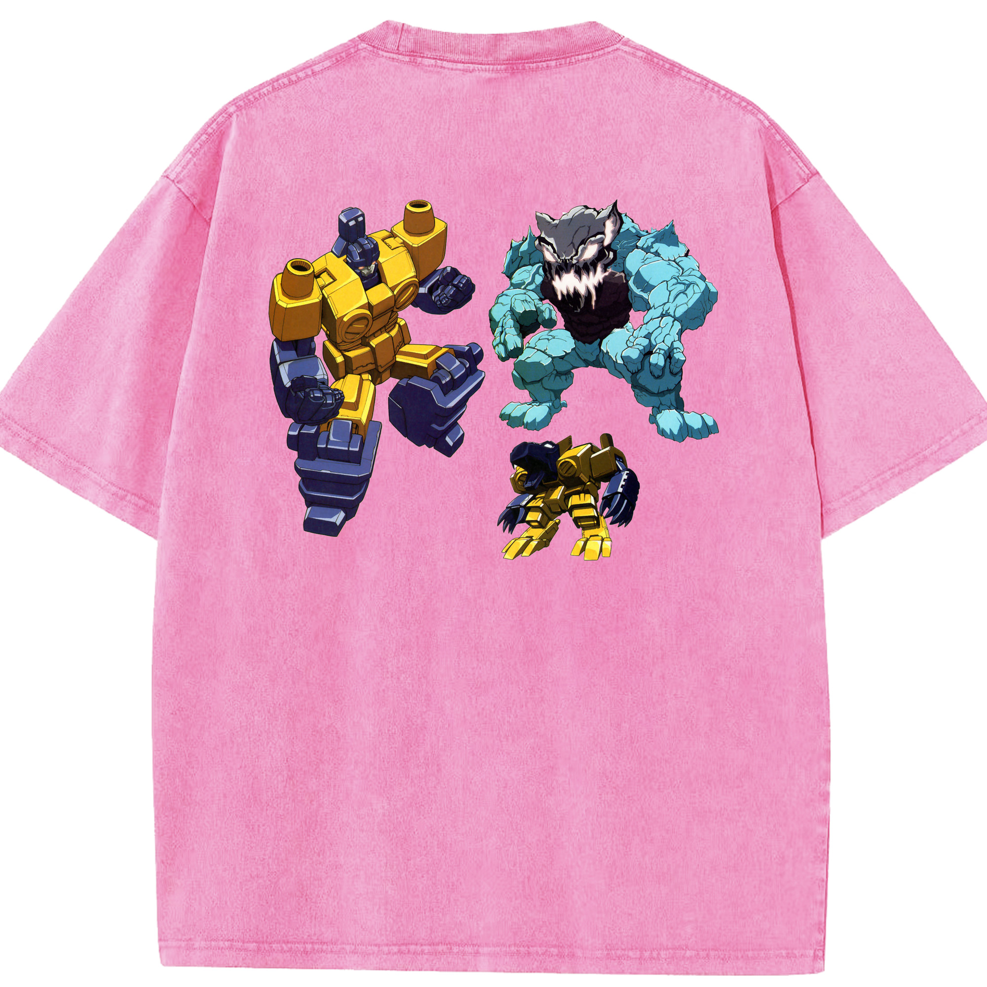 （画像用）  綿100% ヴィンテージ風 半袖Tシャツ（背面プリント）
